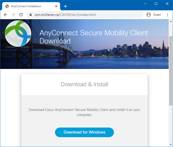 cisco anyconnect mobility client 3.x download